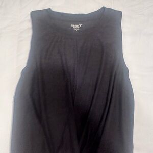 Old Navy Black Tank Top with Elegant Draping